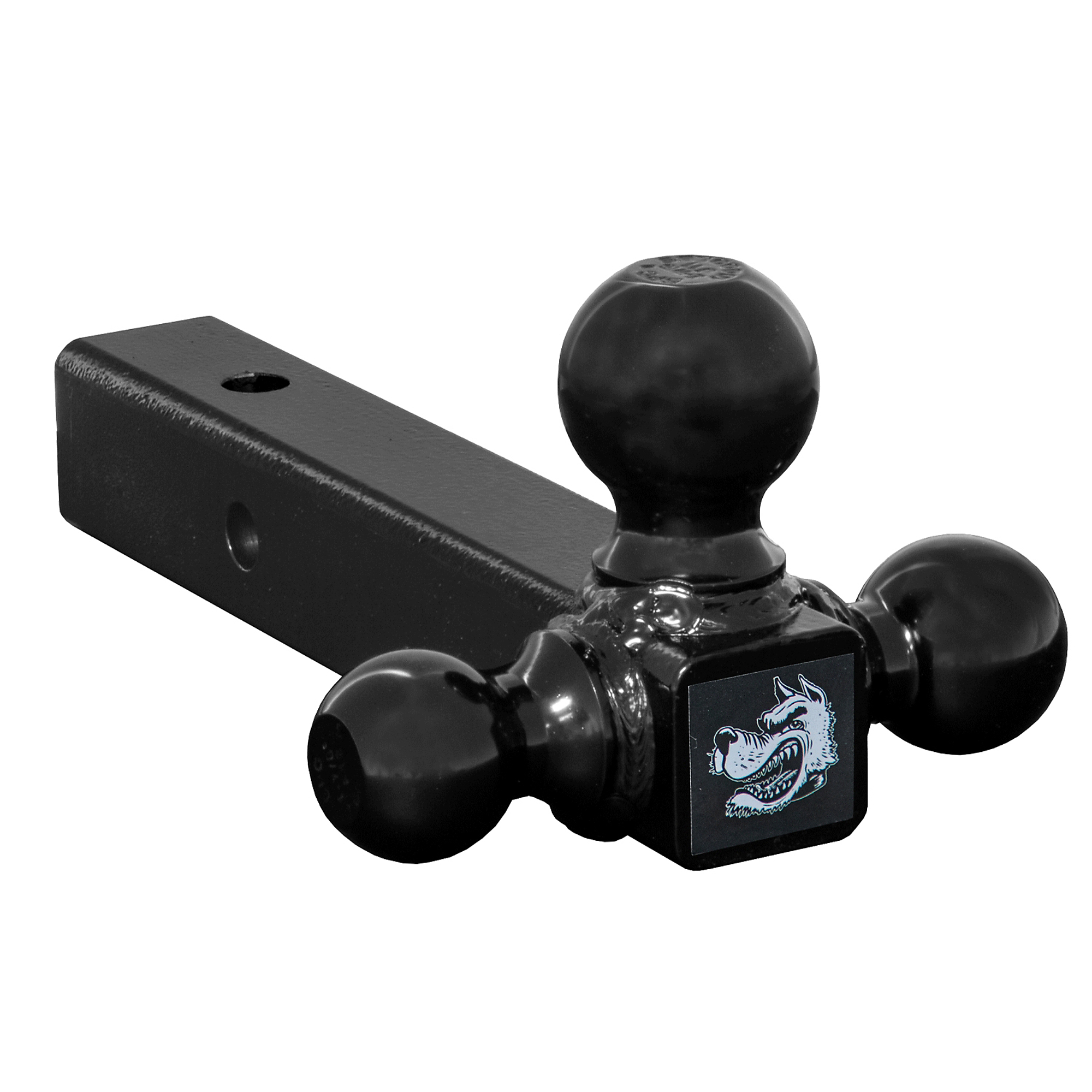 Buyers Products Tri-Ball Hitch-Solid Shank with Black Towing Balls, Model # 1802200